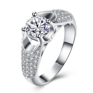 YUEYIN Wedding Ring Luxury Oval Zircon Ring