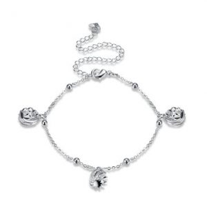 YUEYIN Women's Anklet Hollow Ball Tassel Anklet