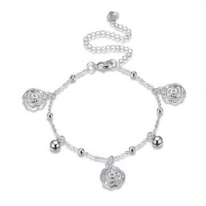 YUEYIN Women's Anklet Sweet Rose Flower Anklet