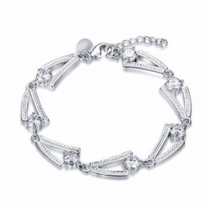 YUEYIN® Creative V-Shaped Zircon Bracelet Wedding Jewelry