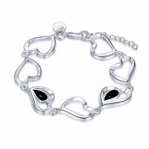 YUEYIN® Hollow Heart Crystal Bracelet for Women