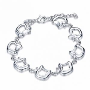 YUEYIN® Silver Plated Hollow Apple Bracelet Simple Style