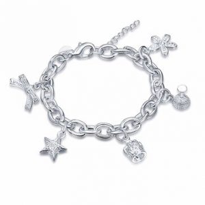 YUEYIN® Star Flower Crown Bow Knot Pendant Bracelet