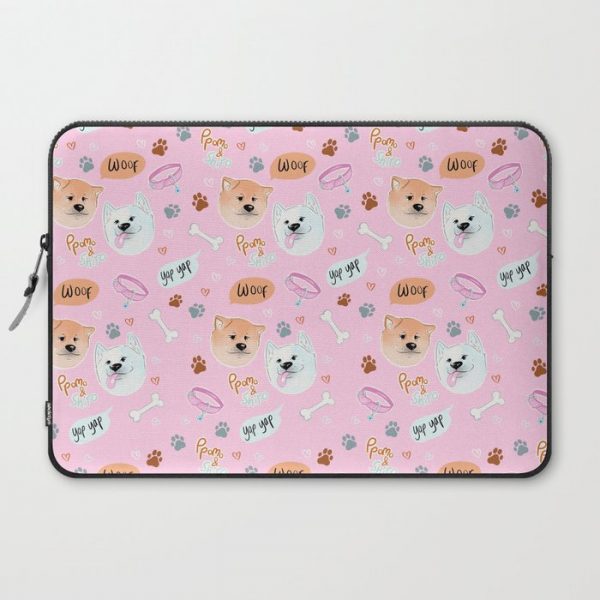 Yato Pups Yato pink themed Computer Cover by YagamiYato - Laptop Sleeve - 15"