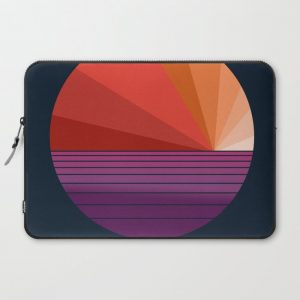 Yeah, Baby - abstract retro 70s minimal sunset sunrise socal cali beach life 1970's Computer Cover by seventy eight - Laptop Sleeve - 15"