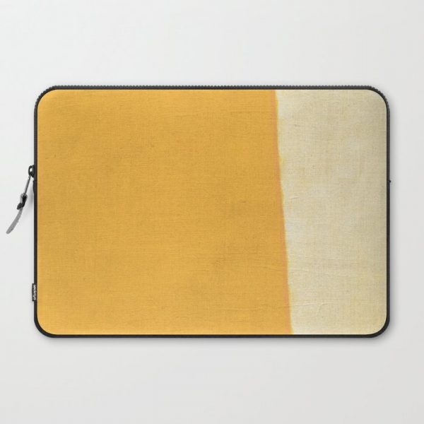 Yellow White Computer Cover by Fernando Vieira - Laptop Sleeve - 15"