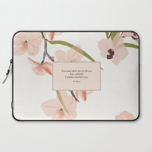 You must allow me...Mr. Darcy. Pride and Prejudice. Computer Cover by Literary Lifestyle Company - Laptop Sleeve - 15"