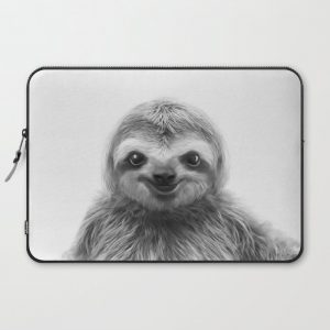 Young Sloth Computer Cover by Tai Prints - Laptop Sleeve - 15"