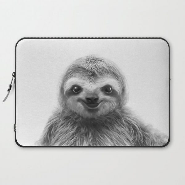 Young Sloth Computer Cover by Tai Prints - Laptop Sleeve - 15"