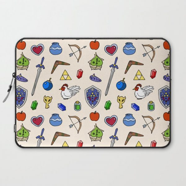 Zelda pattern Computer Cover by Laura Frere - Laptop Sleeve - 15"