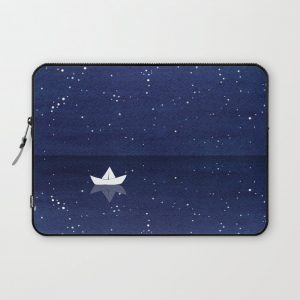 Zen sailing, ocean, stars Computer Cover by VApinx - Katarzyna L. - Laptop Sleeve - 13"