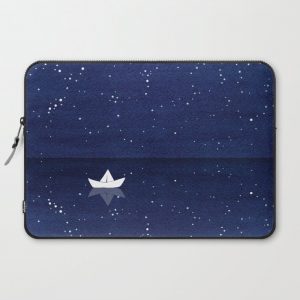 Zen sailing, ocean, stars Computer Cover by VApinx - Katarzyna L. - Laptop Sleeve - 15"