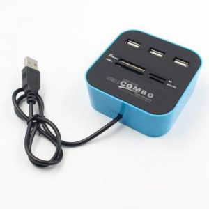 all-in-one combo multifunciton usb 2.0 card reader usb hub splitter sd adapter