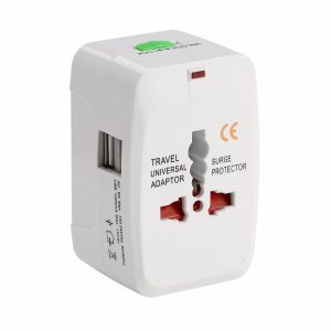 all in one universal global international plug adapter 2 usb port world travel ac power charger adaptor with au us uk eu plug