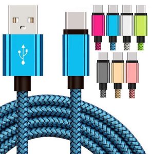 alloy fabric braided nylon usb cable 1m 2m 3m type c micro usb data charging cables for samsung s6 s7 edge s8 blackberry android phone