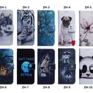 aminal leather wallet case for galaxy s10 s10e m30 m20 m10 a70 a50 a40 a30 a20 a10 flower lion panda dog wolf tiger owl slot id flip cover