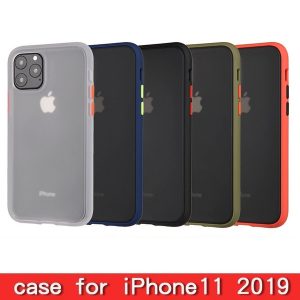 anti-fingerprint hybrid soft tpu hard rugged defender phone case for iphone 11 pro max 11 pro xs max xr 6 7 8 plus matte frosted back cover