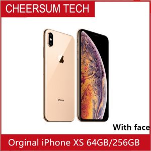 apple iphone xs dual sim 5.8" ram 4gb rom 64gb/256gb/ original mobile phone lte hexa core 12mp+12mp ios12 face id nfc a12