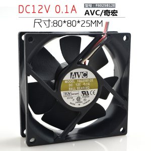 avc 8cm 12v 0.1a 8025 f8025b12e computer motherboard cpu power supply silent fan