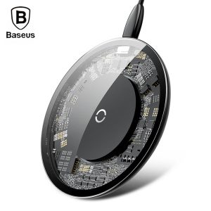 baseus bswc - p10 simple wireless charging pad fast charger glass