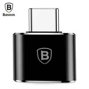 baseus mini otg male type-c to female usb converter charging data adapter