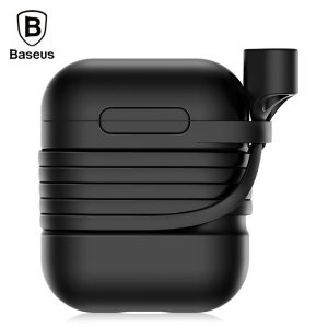 baseus silicone protective case portable with magnetic sling for airpods