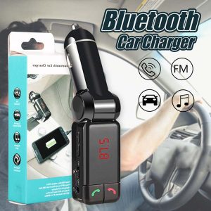 bc06 car charger bluetooth fm transmitter dual usb port in car bluetooth receiver mp3 player with bluetooth hands calling in retail box