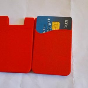 beautiful gift 3m sticker silicone wallet credit card holder,leather wallet card holder,smart wallet mobile card holder for samrtphone