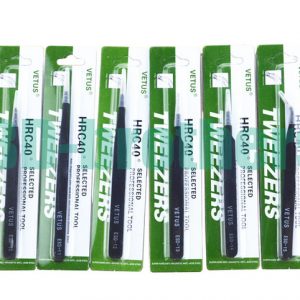 black vetus tweezers hrc40 antistatic stainless steel nipper esd 10 11 12 13 14 15 for phone repair repairment mend tools 120pcs