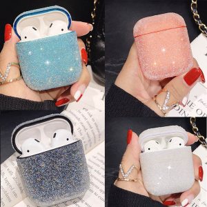 bling headset cases for airpods1/2 box earphone cover luxury fashion brand silicone bluetooth wireless earphone case with drill