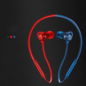 bluetooth headset sport earphone metal magnetic cell earphone wireless running neck hanging waterproof headset 3 colors mixed color