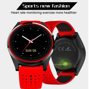 bluetooth smart watch v9 hr camera pedometer fitness tracker health sport clock hours men women smart bnad for android&ios