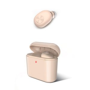 bluetooth v4.2 headset wireless headphone invisible mini with charging-bin 300-700 mah stereo earbud