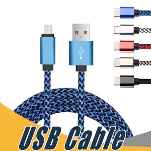 braided fabric micro usb cable 1m 3ft 2m 3m usb charging cable for samsung galaxy s7 edge s6 edge lg cell phones