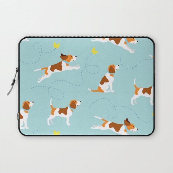 butterfly follwing beagle Computer Cover by hyunki - Laptop Sleeve - 13"