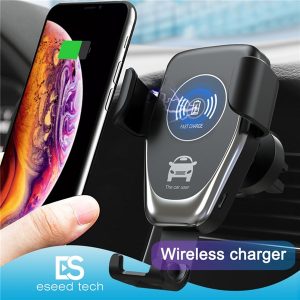 c12 wireless car charger 10w fast wireless charger car mount air vent gravity phone holder compatible for iphone samsung lg all qi devices