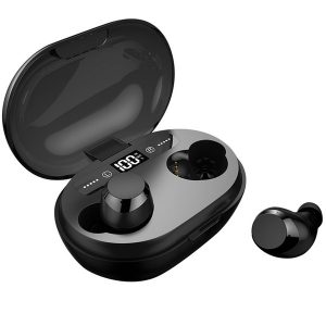 c8s tws bluetooth 5.0 headphone 3d stereo wireless earphone with dual mic 3000mah led digital charging box noise reduction headset