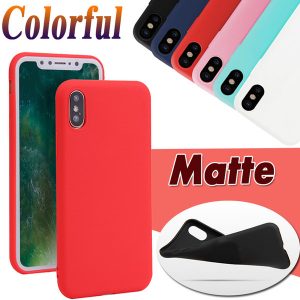 candy color ultra slim matte frosted soft tpu gel silicone rubber cover case for iphone 11 pro max xs xr x 8 7 6 6s plus 5 5s anti-knock