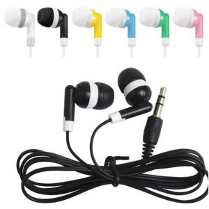 candy earphones colorful 3.5mm jack disposable earphone headphone earbuds handsfor samsung android phone mp3