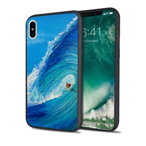 capa blue surfing painting case for iphone 11 pro xs max xr 8 7 6s plus 5s se 5 case soft silicone cover.