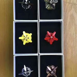 car air conditioner outlet vent clip mini fan aircraft two/three leaves head air freshener perfume fragrance scent inner aromatherapy 30pcs