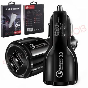 car charger dual usb ports 2.4a real capacity 2 ports auto power adapter car chargers for iphone 5 6 7 8 x samsung htc android phone gps mp3