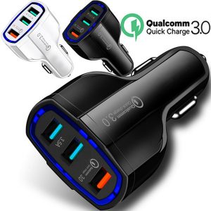 car charger quick fast charger qc3.0 35w 7a car chargers adapter for iphone 7 8 x 11 samsung htc android phone gps mp3 retail box