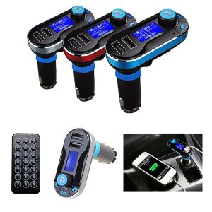 car fm bt66 transmitter bluetooth hands-lcd mp3 player radio adapter kit charger smart mobile phone with retail package 10pcs