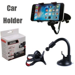 car mount long arm universal windshield dashboard mobile phone car holder 360 degree rotation car holder with strong suction cup x clamp