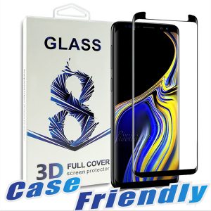 case friendly for samsung note 10 s10 5g version e s9 s9 plus tempered glass full cover 3d screen protector for samsung note 9 8 s8 s7