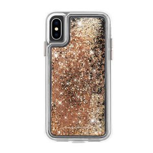 case mate tfor ipx cases hybrid waterfall case cascading liquid glitter back cover protective design for ip x 6 6s 7 8 plus case