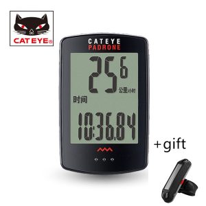 cateye cc-pa100w waterproof satch cycling bike bicycle computer odometer speedometer accessories with 7 functions 2 colors