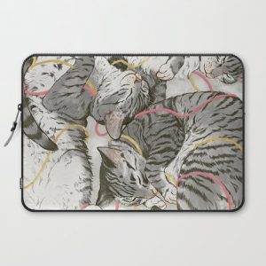 cats gold and rose Computer Cover by Laura Graves - Laptop Sleeve - 15"