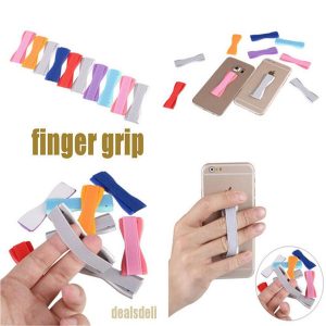 cell phone secure finger grip universal anti-slip hand finger strap phone holder for iphone 7 7plus for ipad pro mini 4